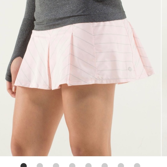 Lululemon Fast Cat Skirt PASTEL PINK SZ 2 Athletic Tennis Golf Pickleball summer